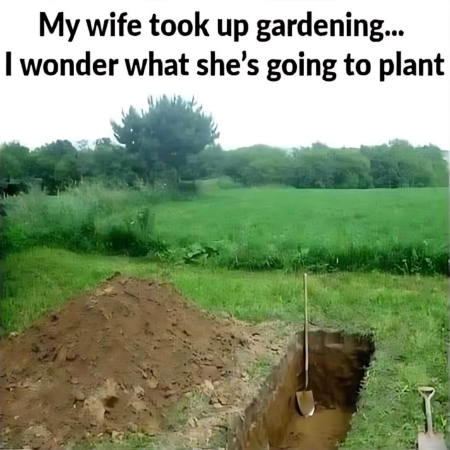 Wife Gardening
